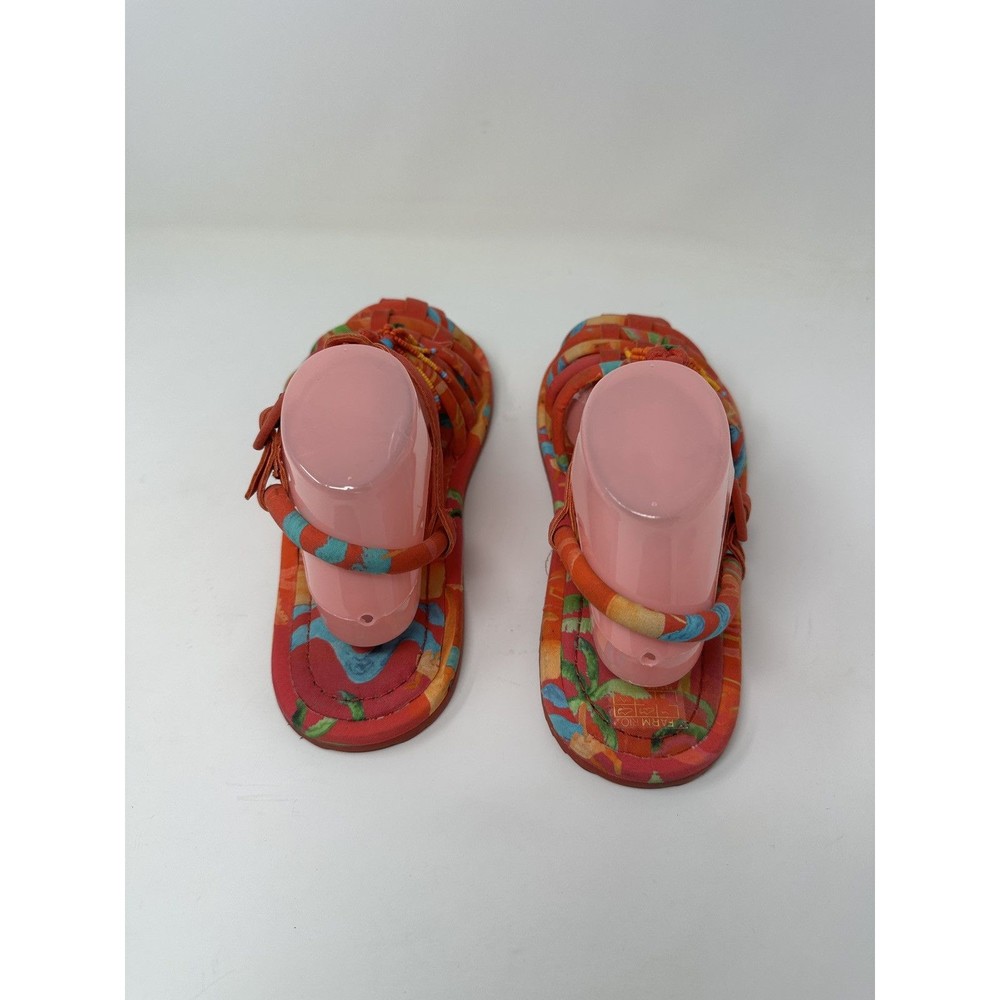 FARM Rio Red Multicolor Beaded Tassel Woven Sandals - Picture 4 of 11